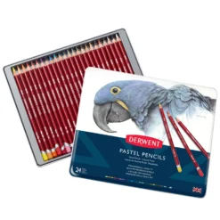 Derwent Pastel Pencil Metal Tins 12 Derwent Pastel Pencil Metal Tins -Painting Tool Shop Pastel Pencils 24