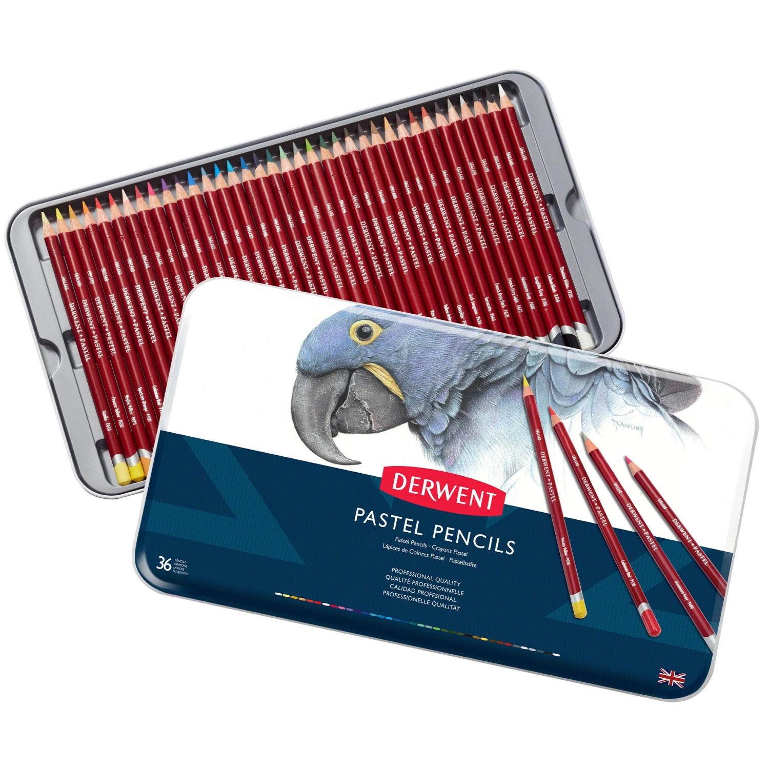 Derwent Pastel Pencil Metal Tins 6 Derwent Pastel Pencil Metal Tins - Image 6