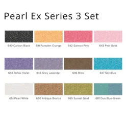 Pearl Ex Powdered Pigment Sets - FREE ARTdiscount WATERCOLOUR BRUSH SET (RRP. £14.63) -Painting Tool Shop Pearl ex series 3