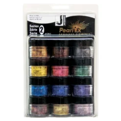 Pearl Ex Powdered Pigment Sets - FREE ARTdiscount WATERCOLOUR BRUSH SET (RRP. £14.63) -Painting Tool Shop Pearl Ex Set Series 2 1