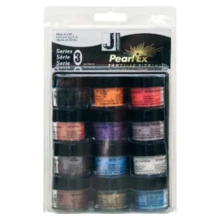 Pearl Ex Powdered Pigment Sets - FREE ARTdiscount WATERCOLOUR BRUSH SET (RRP. £14.63) -Painting Tool Shop Pearl Ex Set Series 3 1