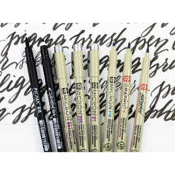 Sakura Pigma Micron Fineliners - Set Of 8 -Painting Tool Shop Pigma Brush 1 a8c7bab1 cb44 4739 acae 01f8701a43fa
