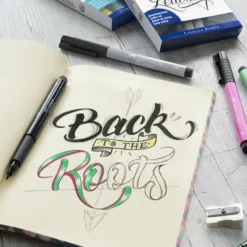 Faber-Castell Indian Ink Pitt Artist Pens - Hand Lettering Set Of 6 - PASTEL COLOURS -Painting Tool Shop Pitt Artist Pens Hand Lettering 3