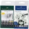 Faber-Castell Fine Pitt Brush Pen Sets Of 8