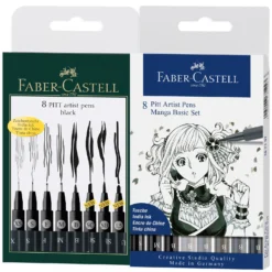 Faber-Castell Fine Pitt Brush Pen Sets Of 8