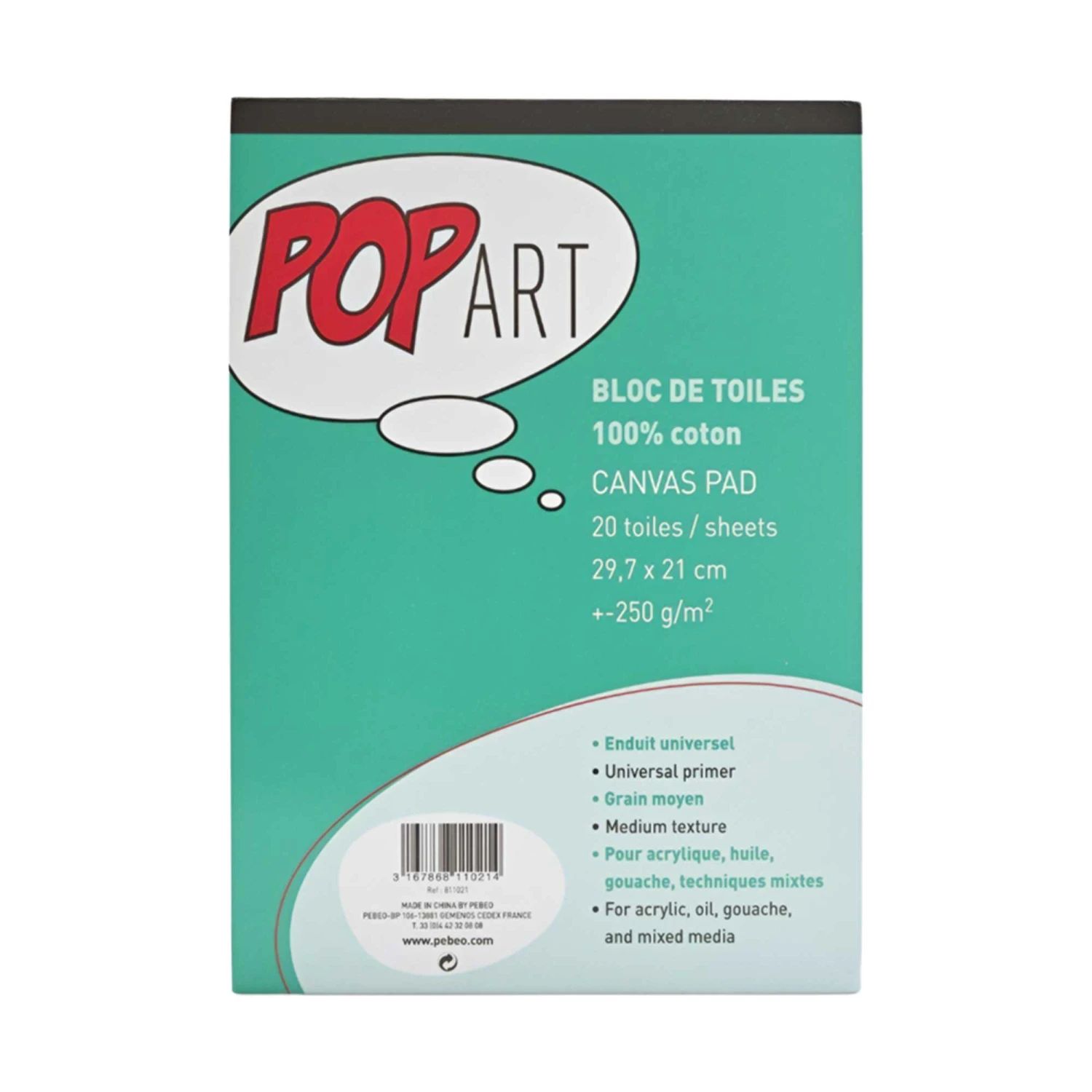 Pebeo Pop Art 100% Canvas Pads 1 Pebeo Pop Art 100% Canvas Pads