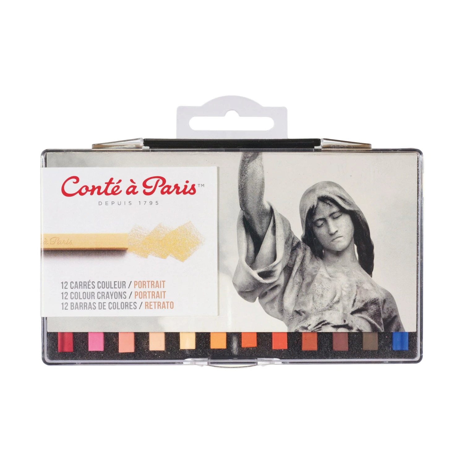 Conte A Paris Carres Portrait Crayons Set Of 12 1 Conte A Paris Carres Portrait Crayons Set Of 12