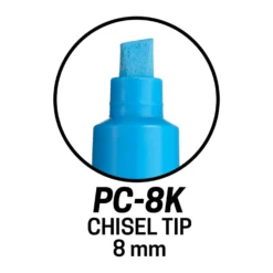 POSCA PC-8K - 33 Colours Collection - Large Chisel 8mm -Painting Tool Shop Posca collection 33 chisel pen