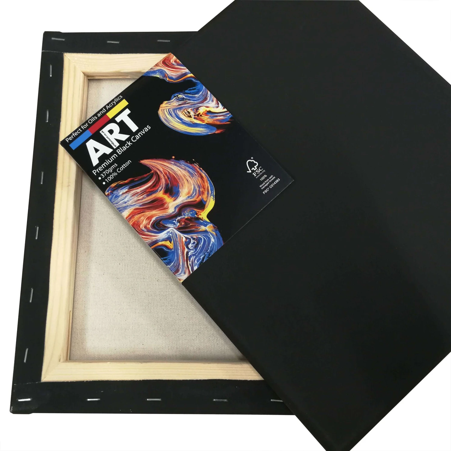 ARTdiscount PREMIUM Stretched BLACK Canvas - Standard Profile 1 ARTdiscount PREMIUM Stretched BLACK Canvas - Standard Profile