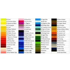 Derwent Procolour Wooden Box Of 72 -Painting Tool Shop Procolour Set 72 Swatches