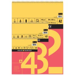 Daler-Rowney Red & Yellow Spiral Bound Pad