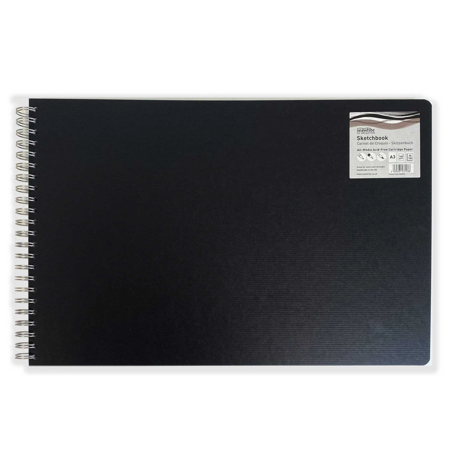 Seawhite Wire-O Sketchbooks - 160gsm - LANDSCAPE - 50 Sheets 8 Seawhite Wire-O Sketchbooks - 160gsm - LANDSCAPE - 50 Sheets - Image 8
