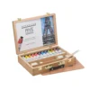 Sennelier Rive Gauche Wooden Box Set - Fast Drying Oils - 12 X 40ml & Accessories