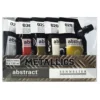 Sennelier Abstract Acrylic Paint Pouches - 5 X 120ml - Metallics