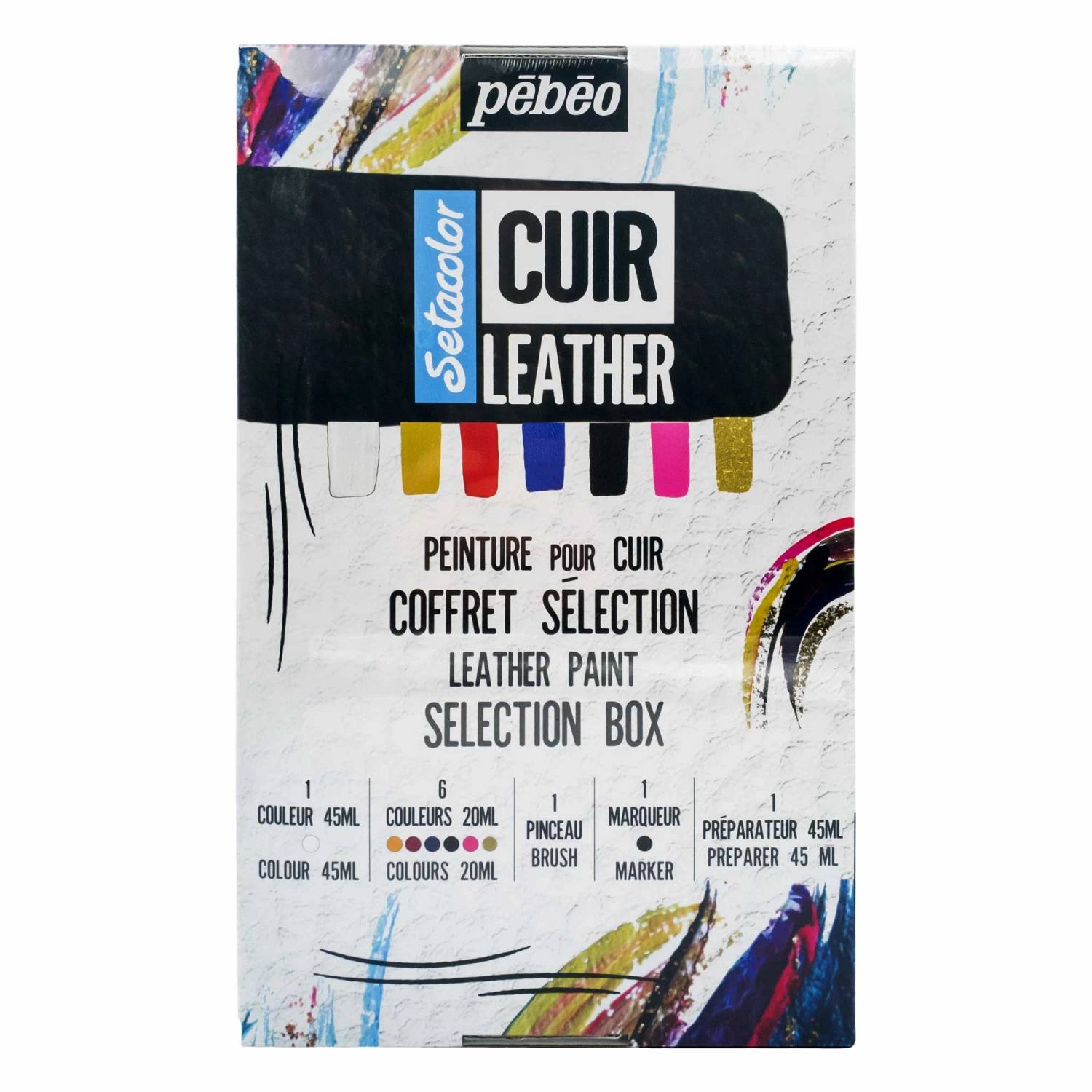 Pebeo Setacolor Leather Paint Selection Box 1 Pebeo Setacolor Leather Paint Selection Box