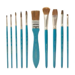 Daler-Rowney Simply Natural Hair Brush Zip Case -Painting Tool Shop Simply Watercolour Brushes 4
