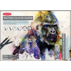 Derwent Smooth Watercolour Paper Pads - 300gsm - 12 Sheets -Painting Tool Shop Smooth Watercolour Paper 4