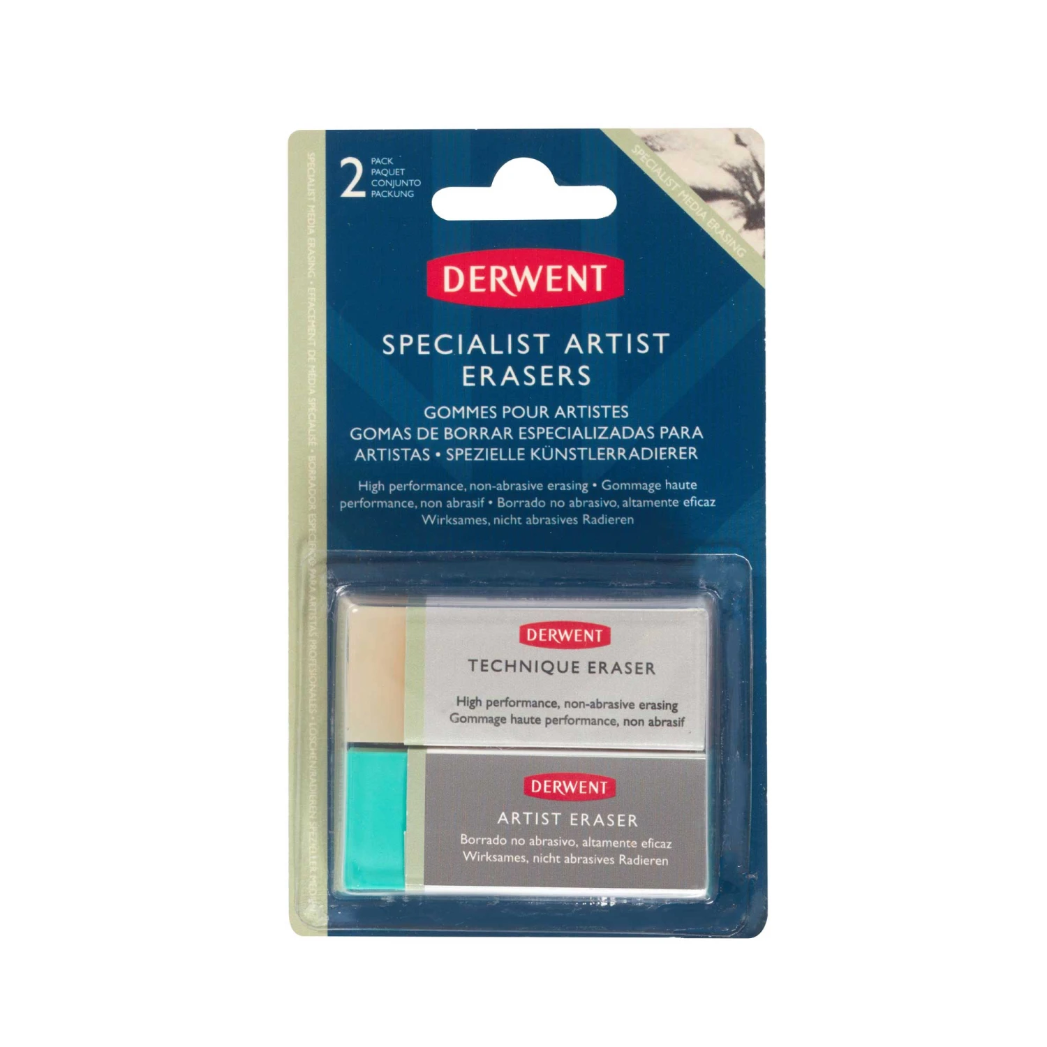 Derwent Specialist Artist Erasers Pack Of 2 2 Derwent Specialist Artist Erasers Pack Of 2 - Image 2
