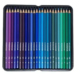 Staedtler Coloured Pencils Tin Of 72 Assorted Colours -Painting Tool Shop Staedtler blue