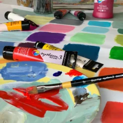 Daler-Rowney System3 Acrylic Paint - 150ml -Painting Tool Shop System3 Acrylic Brush Mood1