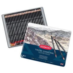 Derwent Tinted Charcoal Pencil Sets -Painting Tool Shop Tinted Charcoal Pencil Set 2