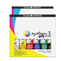 Daler-Rowney System3 Fluid Acrylic Starter Set