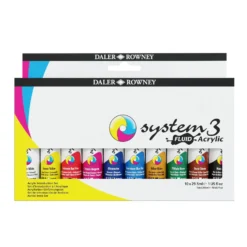 Daler-Rowney System3 Fluid Acrylic Introduction Set Of 10 X 29.5ml