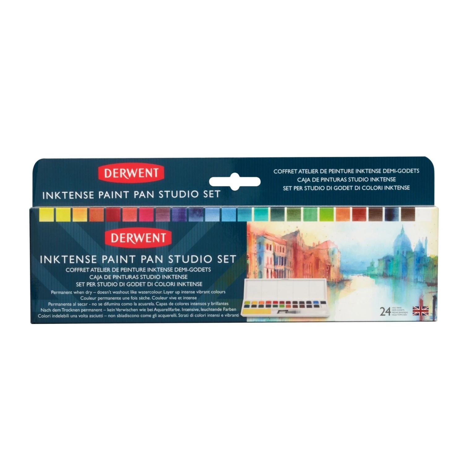 Derwent Inktense 24 Paint Pan Studio Set 1 Derwent Inktense 24 Paint Pan Studio Set