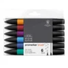 Winsor & Newton Promarker BRUSH - Set Of 6 Rich Tones