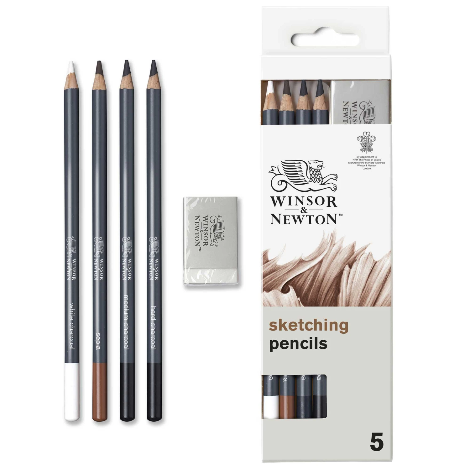 Winsor & Newton Studio Collection Sketching Pencils - Set Of 5 1 Winsor & Newton Studio Collection Sketching Pencils - Set Of 5