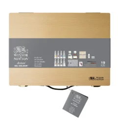 W&N Artists Oil Tube Bamboo Travel Box -Painting Tool Shop WN AOC STUDIO SET 094376998429 1