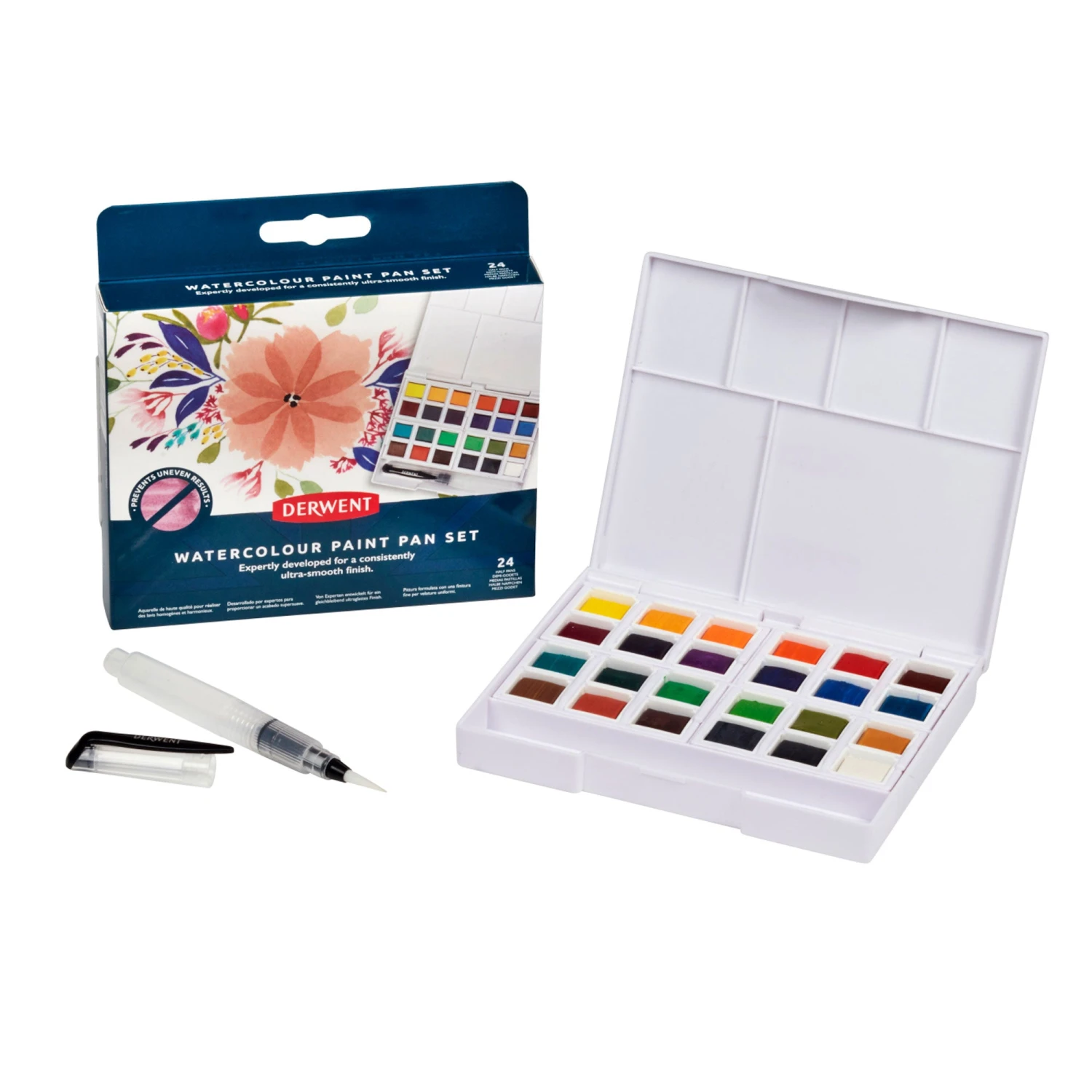 Derwent Watercolour Paint Pan Set Of 24 1 Derwent Watercolour Paint Pan Set Of 24