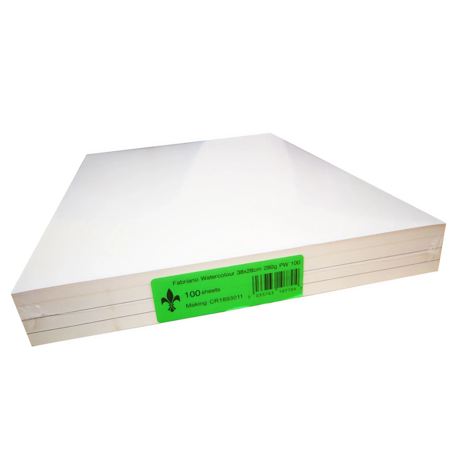 Fabriano Watercolour Paper Pack 100 Sheets Cold Pressed/Not 280gsm 15" X 11" 1 Fabriano Watercolour Paper Pack 100 Sheets Cold Pressed/Not 280gsm 15" X 11"