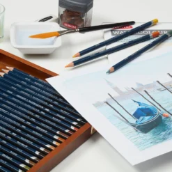 Derwent Watercolour Wood Box Set Of 72 Pencils -Painting Tool Shop Watercolour Pencil Wood Box 4