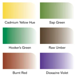 Winsor & Newton Promarker Watercolour Set Of 6 - Foliage Tones -Painting Tool Shop Winsor Newton Promarker Watercolour Foliage Tones