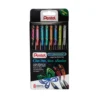 Pentel Hybrid Dual Metallic Gel Rollerball - Mixed Colours (Pack Of 8)