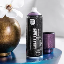 Montana - GLITTER EFFECT - 400ml -Painting Tool Shop allspraypainted montanacans colorful glitter effect vases 19