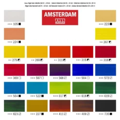 Amsterdam Acrylic Paint General Selection Set 24 X 20ml -Painting Tool Shop amsterdam acrylic paint 4
