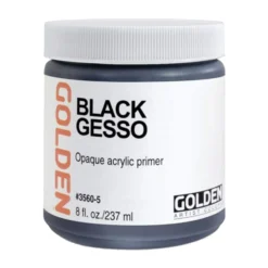 GOLDEN Black Gesso 237ml