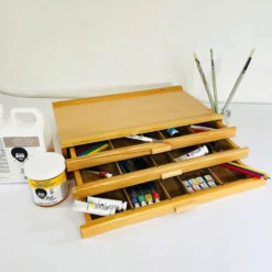 Artists Wooden Storage Cabinet - 3 Drawer -Painting Tool Shop bob ross drawer image 5000x 18cfbae2 530c 481f 8d41 abd316a38479