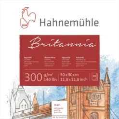 Hahnemühle Britannia Square Watercolour Blocks - 300gsm (140lb) - Cold Pressed