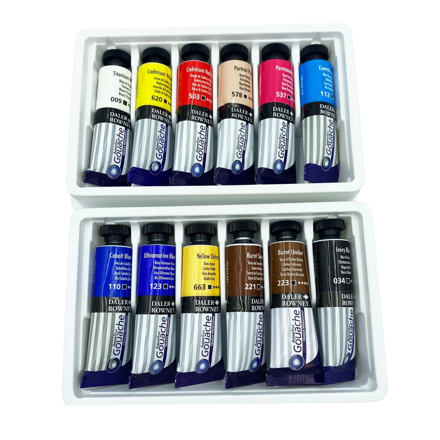 Daler-Rowney Aquafine Gouache Introduction Set - 12 X 15ml 2 Daler-Rowney Aquafine Gouache Introduction Set - 12 X 15ml - Image 2