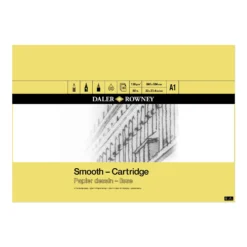Daler-Rowney Smooth Cartridge Pad - 30 Sheets - 130gsm -Painting Tool Shop daler rowney smooth cartridge paper a1