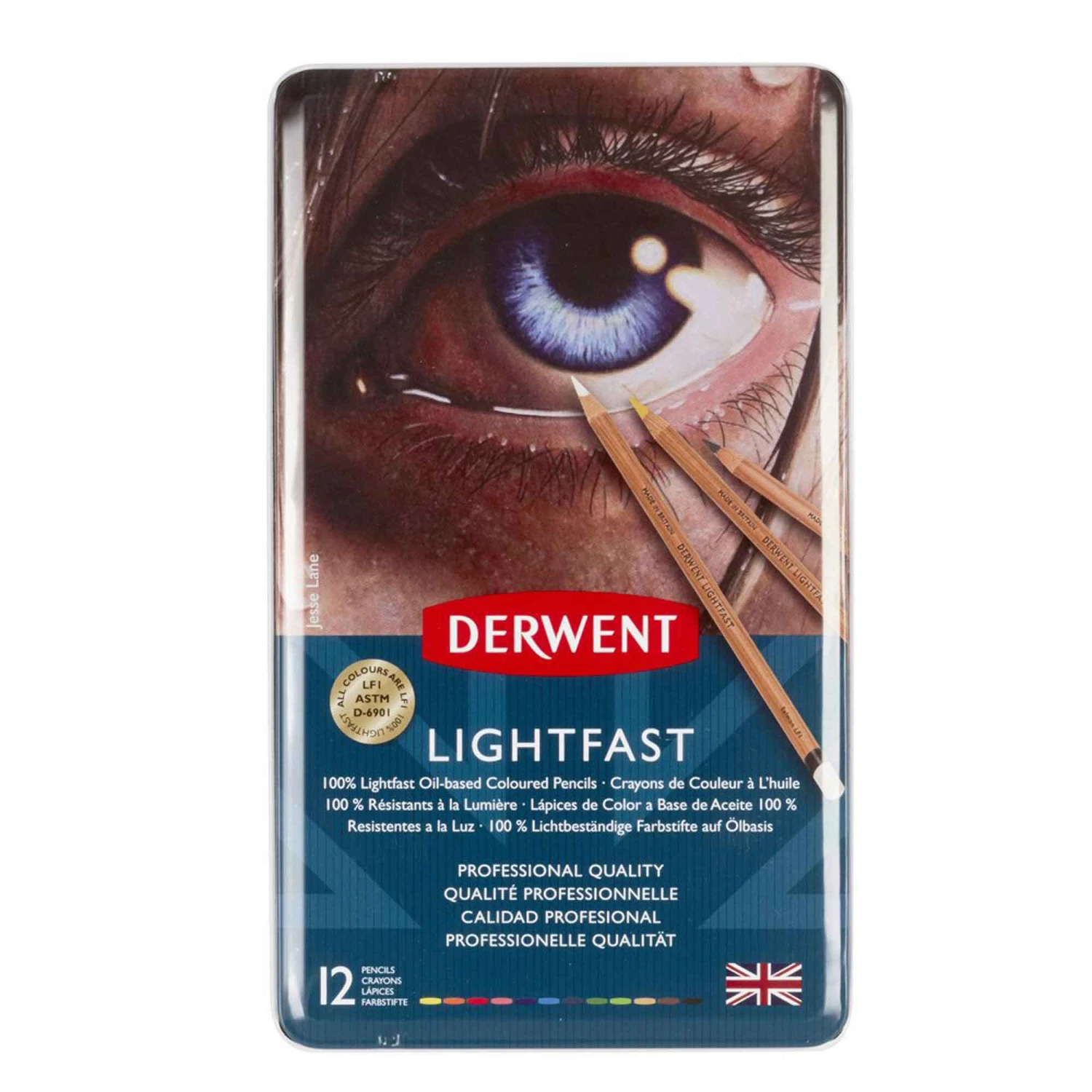 Derwent Lightfast Pencils - Metal Tins 1 Derwent Lightfast Pencils - Metal Tins