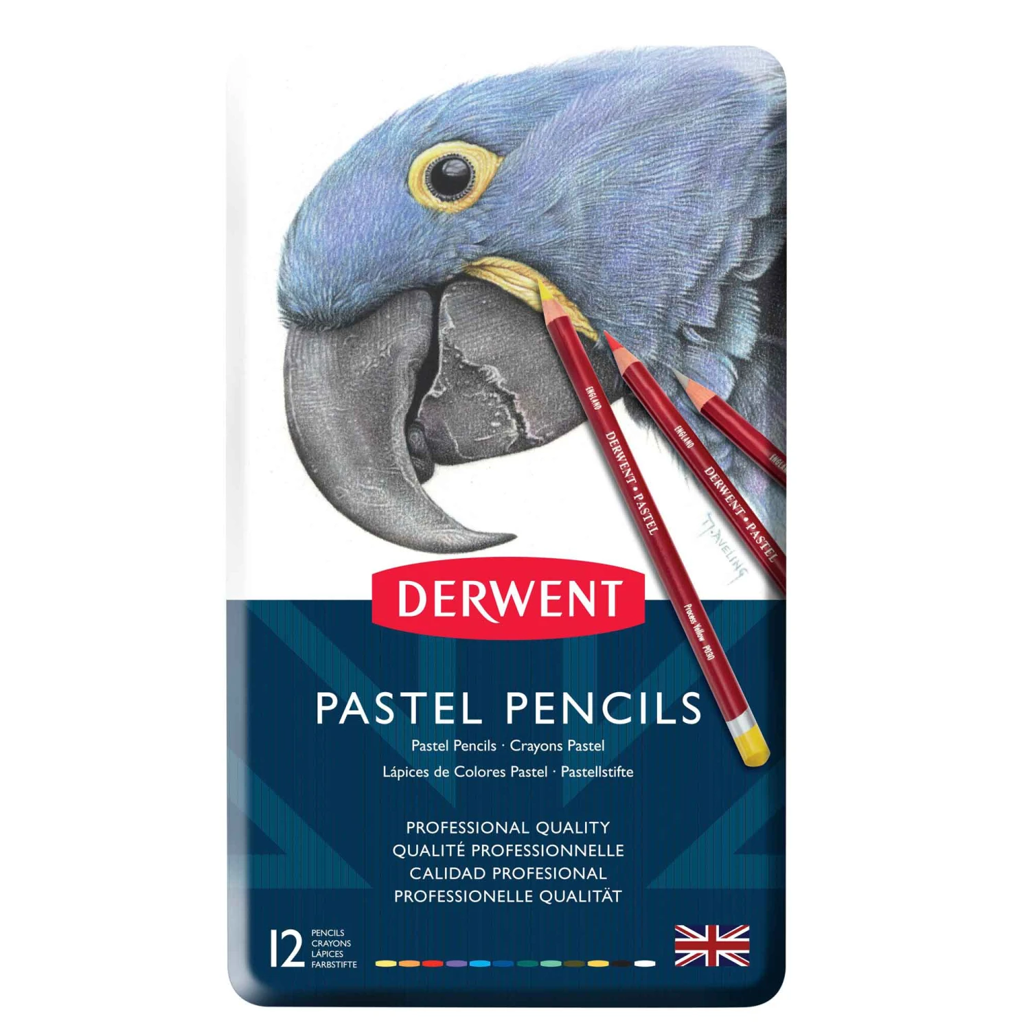 Derwent Pastel Pencil Metal Tins 1 Derwent Pastel Pencil Metal Tins