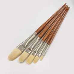 ARTdiscount Ivory Taklon Acrylic Brushes - Filbert 7 ARTdiscount Ivory Taklon Acrylic Brushes - Filbert -Painting Tool Shop filbert group