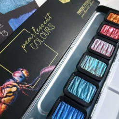 FINETEC Premium Metallic-Pearlescent-Iridescent Watercolour Set -Painting Tool Shop finetec premium d4b9f208 12ad 4a5f 9b70 c16b64308082