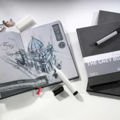 Hahnemühle 'The Grey Book' Sketchbooks - Portrait -Painting Tool Shop grey book mood
