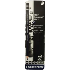 Staedtler Mars Lumograph - 6 Artists Pencils
