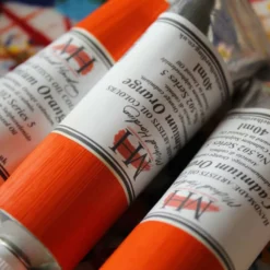 Michael Harding Handmade Artists Oil Colour - 40ml Tubes -Painting Tool Shop mh cad orange